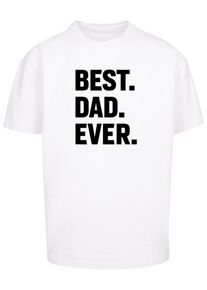 Merchcode Herren T-Shirt "Merchcode Herren Fathers Day - Best Dad Ever Heavy Oversize Tee", weiß, casual, Gr. XXL, bedruckt, 100% Baumwolle, Shirts