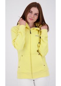 DEPROC Active Damen Kapuzensweatshirt "LAC DANA WOMEN", gelb, casual, Gr. 38, 60% Baumwolle; 40% Polyester, Sweatshirts, in lässigem Oversized-Schnitt