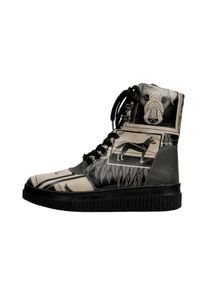DOGO Damen Schnürboots "Future Boots Bad Boy Damen Boots / Female", Gr. 40, schwarz, Lederimitat, Schuhe, Vegan