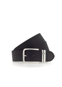 Mustang Damen Ledergürtel, schwarz, casual,klassisch,modisch, Gr. 95, unifarben, Leder, Gürtel, mit verzierter Metallschlaufe, 4 cm