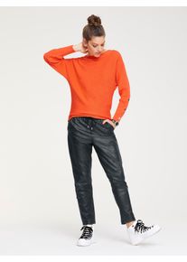 Heine Damen Strickpullover "Pullover", orange, Gr. 40, unifarben, 70% Viskose, 30% Polyamid, Pullover