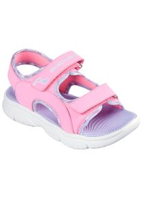 Skechers Kinder Sandale "FLEX SPLASH", Gr. 30, bunt, Lederimitat, Textil, kontrastfarbene Details, sportlich, Schuhe, Klettschuh mit