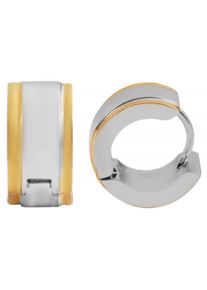Adelia´s ADELIA ́S Damen Paar Creolen "Neuheit 2025 - Unisex Creolen aus poliertem Edelstahl Ø 9 mm", Unisex, Edelstahl, gold, Edelstahl, Ohrringe