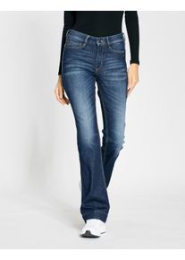 Gang Damen Schlagjeans "Gang Jeans Bootcut Flared 94MAXIMA FLARED", blau, Gr. 29, 82% Baumwolle, 16% Polyester, 2% Elasthan, Jeans