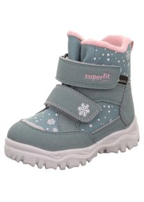 Superfit Kinder Winterboots "HUSKY1 WMS: mittel", Gr. 22, grün, Textil, casual, Schuhe, Snowboots mit wasserdichtem GORE TEX, Größenschablone zum