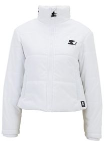 Damen Winterjacke "Starter Black Label Damen Ladies Starter Logo Puffer Jacket", weiß, casual, Gr. L, STARTER Black Label, unifarben, 100% Polyester,