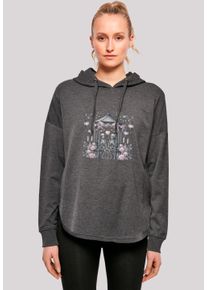 F4NT4STIC Damen Kapuzenpullover "Skelett Paar Valentinstag", grau, casual, Gr. M, Obermaterial: 100% Baumwolle, Pullover, Premium Qualität