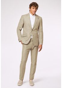 Roy Robson Herren Hosenanzug "Slim Fit", braun, Gr. 54, 35% Schurwolle, 30% Baumwolle, 26% Viskose, 7% Leinen, 2% Elasthan, Anzüge