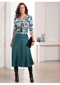 Lady Damen Print-Shirt "Shirt", blau, Gr. 36, geblümt, gemustert, mehrfarbig, bedruckt, 95% Viskose, 5% Elasthan, Shirts