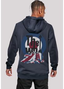 F4NT4STIC Herren Kapuzenpullover "The Who Flag Blanket", blau, casual, Gr. XXL, Obermaterial: 65% Baumwolle, 35% Polyester, Pullover, Premium Qualität