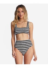 Billabong Damen Bade-Shirt "Diamond Daze", schwarz, Gr. XS, 96% Nylon, 4% Elasthan, Bikini-Oberteile