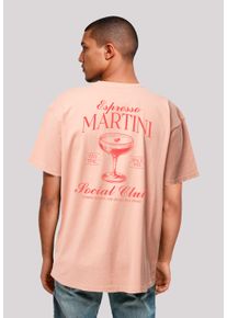 F4NT4STIC Herren T-Shirt "Espresso Martini Social Club", gelb, casual, Gr. XL, Obermaterial: 100% Baumwolle, Shirts, Premium Qualität
