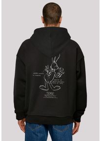 F4NT4STIC Herren Kapuzenpullover "Looney Tunes Bugs Bunny White Belly", schwarz, casual, Gr. L, Obermaterial: 100% Baumwolle, Pullover, Print