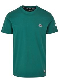 Herren Kurzarmshirt "Starter Black Label Herren Starter Essential Jersey", grün, casual, Gr. S, STARTER Black Label, unifarben, 100% Baumwolle, Shirts