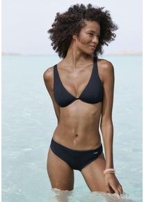 Venice Beach Damen Bikini-Hose "Lucky", schwarz, Gr. 38, Strukturmuster, Recycling-Polyamid, Badehosen, aus gerippter Strukturware