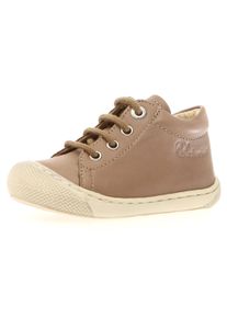 Naturino Kinder Lauflernschuh "COCOON BONE", Gr. 26, grau, Nappaleder, modisch, Schuhe, Babyschuh, Barfußschuh im Used-Look, Größenschablone zum