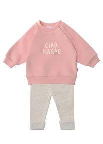 Liliput Kinder Sweatanzug "Ciao Kakao", rosa, Gr. 86, bedruckt, 80% Baumwolle, 20% Polyester, Sportanzüge, bestehend aus Leggings und Sweatshirt
