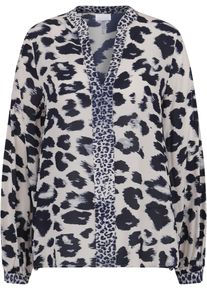 Damen Schlupfbluse, beige, modisch, Gr. 36, Sportalm KITZBÜHEL, gemustert, mehrfarbig, animal-print, Web, Obermaterial: 100% Viskose, Blusen, mit