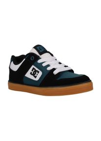 DC Shoes Kinder Sneaker "Pure", Gr. 3schwarz, weiß, emerald, Obermaterial: Leder / Futter: Textil / Außensohle: Gummi, Schuhe