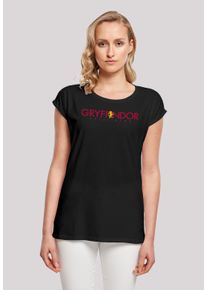F4NT4STIC Damen T-Shirt "Harry Potter Gryffindor Text", schwarz, casual, Gr. 5XL, Obermaterial: 100% Baumwolle, Shirts, Print