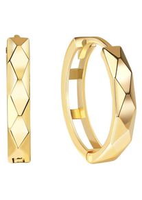Firetti Damen Paar Creolen "Schmuck Geschenk Gold 375 Ohrschmuck Creole", Gelbgold 375, gold, Gelbgold 375, Ohrringe