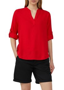 s.Oliver Damen Klassische Bluse, rot, casual, Gr. 34, unifarben, Obermaterial: 52% Leinen, 48% Viskose, Blusen, mit Turn-up