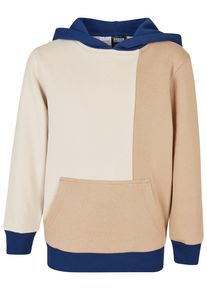 Urban Classics Jungen Kapuzensweatshirt "Urban Classics Herren Boys Oversized Color Block Hoody", beige, Gr. 158, 65% Baumwolle, 35% Polyester,