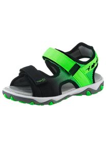 Superfit Kinder Sandale "MIKE 3.0 WMS: mittel", Gr. 30, bunt, Polyester, sportlich, Schuhe, Outdoorsandale mit Klett, Fußballlogo, Größenschablone