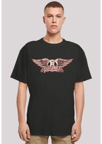 F4NT4STIC Herren T-Shirt "Aerosmith Rock Band Logo", schwarz, casual, Gr. XL, Obermaterial: 100% Baumwolle, Shirts, Premium Qualität, Rock-Musik, Band