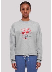 F4NT4STIC Damen Sweatshirt "Herzbaum Be Mine", grau, casual, Gr. S, Obermaterial: 65% Baumwolle, 35% Polyester, Sweatshirts, Premium Qualität