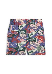 Puma Herren Shorts "SPORTS LEGACY Graphic Relaxed 6'' Shorts Herren"blau crystal aop, Gr. L, mehrfarbig, Obermaterial: 100% Polyester; Futter: 100%