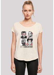 F4NT4STIC Damen T-Shirt "Sex Education Class Photos Netflix TV Series", weiß, casual, Gr. S, Obermaterial: 100% Baumwolle, Shirts, Premium Qualität