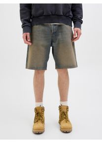Jack & Jones JACK & JONES Herren Relaxshorts "JJIALEX JJORIGINAL SHORTS SBD 300 SN"blau denim2, modisch, Gr. XXL, Abriebeffekte, unifarben, Web, Obermaterial: