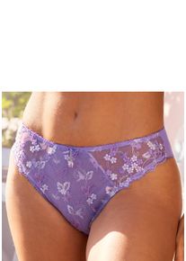 Lascana Damen Slip, Gr. 36, lila, Microtouch, Obermaterial: 50% Polyamid, 30% Polyester, 20% Elasthan, Unterhosen, Dessous mit schöner