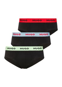HUGO UNDERWEAR Herren Hipster "HIPBRIEF TRIPL", Gr. S, schwarz, Jersey, Obermaterial: 95% Baumwolle, 5% Elasthan, unifarben, Unterhosen, mit