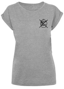 F4NT4STIC Herren Kurzarmshirt "F4NT4STIC Damen", grau, casual, Gr. XS, unifarben, 100% Baumwolle, Shirts