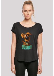 F4NT4STIC Damen T-Shirt "Long Cut T-Shirt 'Scooby Doo Puppy Scooby'", schwarz, casual, Gr. S, Obermaterial: 100% Baumwolle, Shirts, Damen,Premium