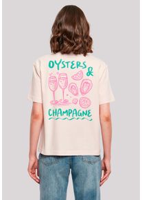 F4NT4STIC Damen T-Shirt "Oysters And Champagne", pink, casual, Gr. S, Obermaterial: 100% Baumwolle, Shirts, Premium Qualität