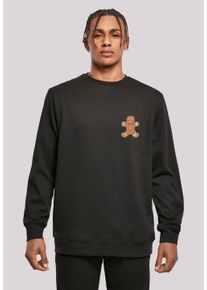 F4NT4STIC Herren Kapuzenpullover "Gingerbread Lebkuchen", schwarz, casual, Gr. XL, Obermaterial: 50% Baumwolle, 50% Polyester, Pullover, Print