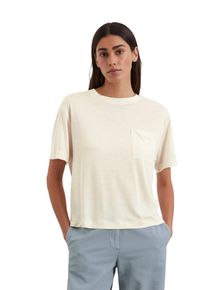 Marc O'Polo MARC O'POLO Damen T-Shirt "aus LENZING ECOVERO ", beige, Basic, Gr. XXL, unifarben, Obermaterial: 100% Lyocell, Shirts