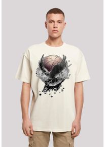 F4NT4STIC Herren T-Shirt "Basketball Adler", beige, casual, Gr. 4XL, Obermaterial: 100% Baumwolle, Shirts, Print