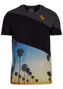 Just Rhyse Herren T-Shirt "Just Rhyse Herren Monte Ruivo T-Shirt", schwarz, casual, Gr. S, mehrfarbig, 50% Baumwolle, 50% Polyester, Shirts