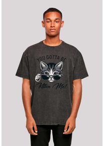 F4NT4STIC Herren T-Shirt "Kätzchen You Gotta Be Kitten Me", schwarz, casual, Gr. S, Obermaterial: 100% Baumwolle, Shirts, Premium Qualität