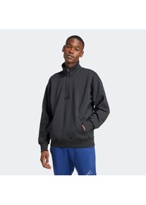 Herren Sweatshirt "M A SZN FL 1/4Z", schwarz, sportlich, Gr. XL, adidas Sportswear, Obermaterial: 70% Baumwolle, 30% Polyester, Sweatshirts