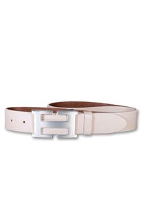 Silbergift Damen Koppelgürtel, beige, modisch, Gr. 100, unifarben, Rindsleder, Gürtel, Mit silberner Kopplschließe, Vollrindleder