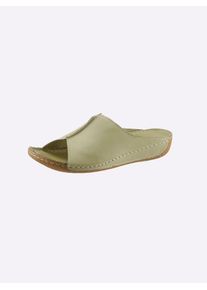 Andrea Conti Damen Pantolette, Gr. 36, grün, Glattleder, modisch, Schuhe