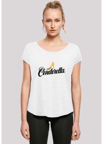 F4NT4STIC Damen T-Shirt "Cinderella Aschenputtel Shoe Logo", weiß, casual, Gr. XXL, Obermaterial: 100% Baumwolle, Shirts, Print