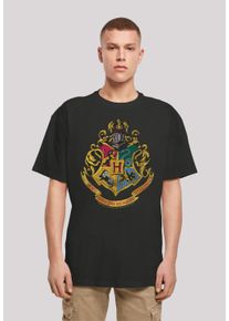 F4NT4STIC Herren T-Shirt "Harry Potter Distressed Hogwarts Crest", schwarz, casual, Gr. XXXL, Obermaterial: 100% Baumwolle, Shirts, Print