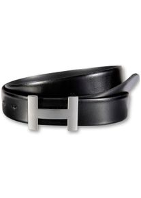 Silbergift Damen Koppelgürtel, schwarz, modisch,klassisch, Gr. 85, Rindsleder, Gürtel, mit exklusiver Designschließe