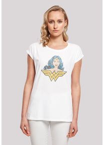 F4NT4STIC Damen T-Shirt "DC Comics Superhelden Wonder Woman Gaze", weiß, casual, Gr. XL, Obermaterial: 100% Baumwolle, Shirts, Print